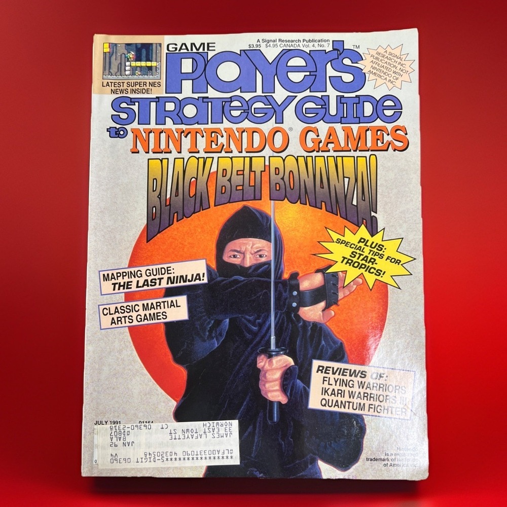Game Players Strategy Guide to Nintendo Games Vol. 4 No. 7 Black Belt Bonanza - Picture 1 of 3